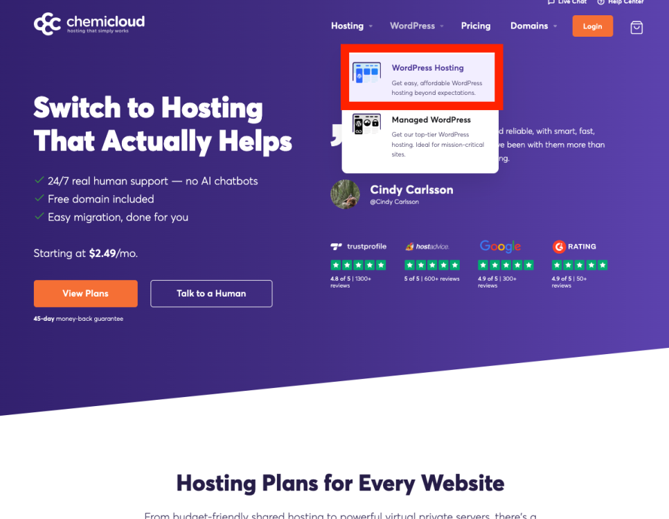 ChemiCloud 워드프레스 호스팅 설치 화면 4