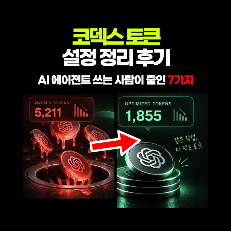 직장인이 코덱스 토큰 절약하는 방법 – Codex 설정