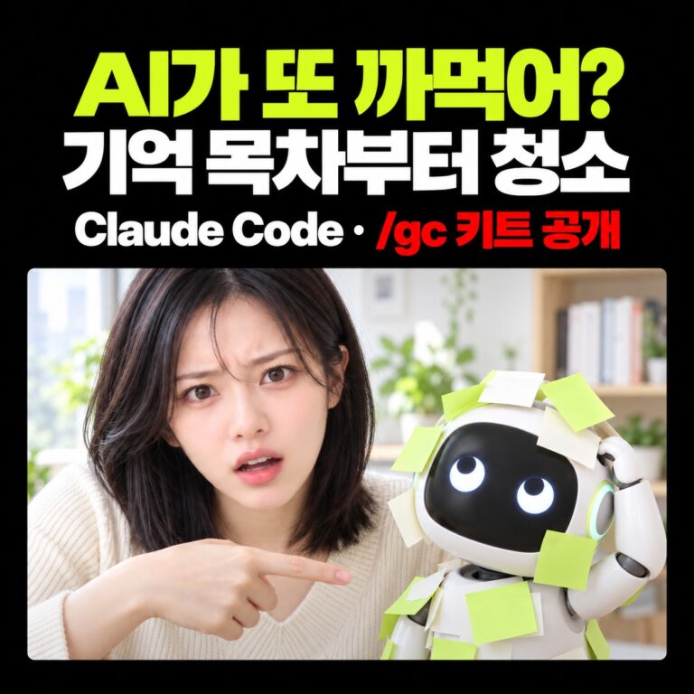 AI가 또 까먹어? 기억 목차부터 청소 — Claude Code /gc 키트 공개