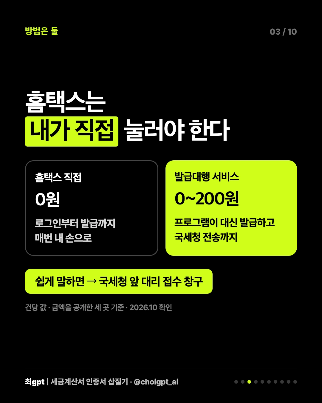 방법 — 홈택스 직접 발급과 발급 서비스